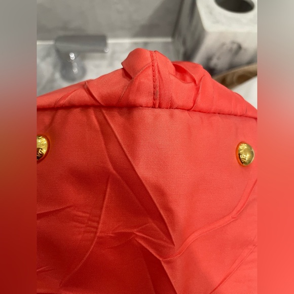 PRADA CORAL HANDBAG W14”x H9”x D6” - Picture 14 of 17